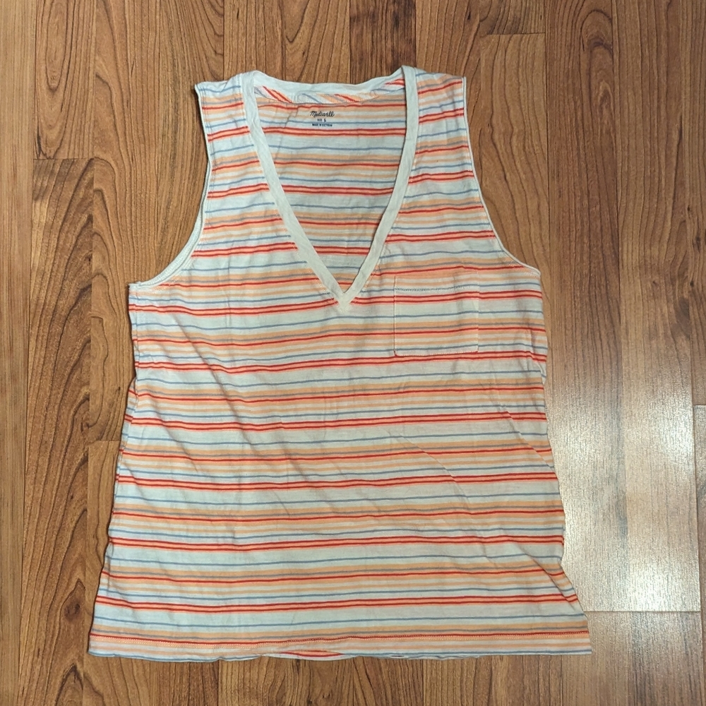 Madewell 1-Pocket Tank Top, Size S
